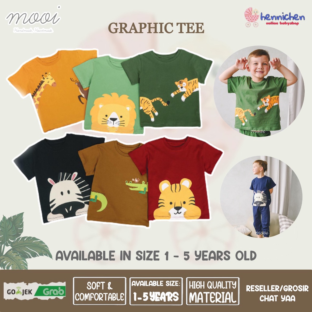 PROMO 7.7 PROMO BAJU LEBARAN MURAH Mooi Kaos Anak Laki-laki Unisex Perempuan Graphic Tee 1-5 Tahun PART 2