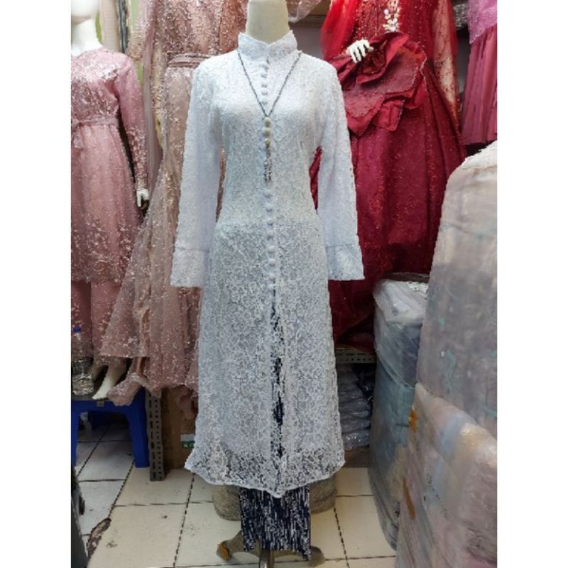 Realpict kebaya besanan//kebaya brukat kancing depan//kebaya tunik brukat busui//seragam pesta