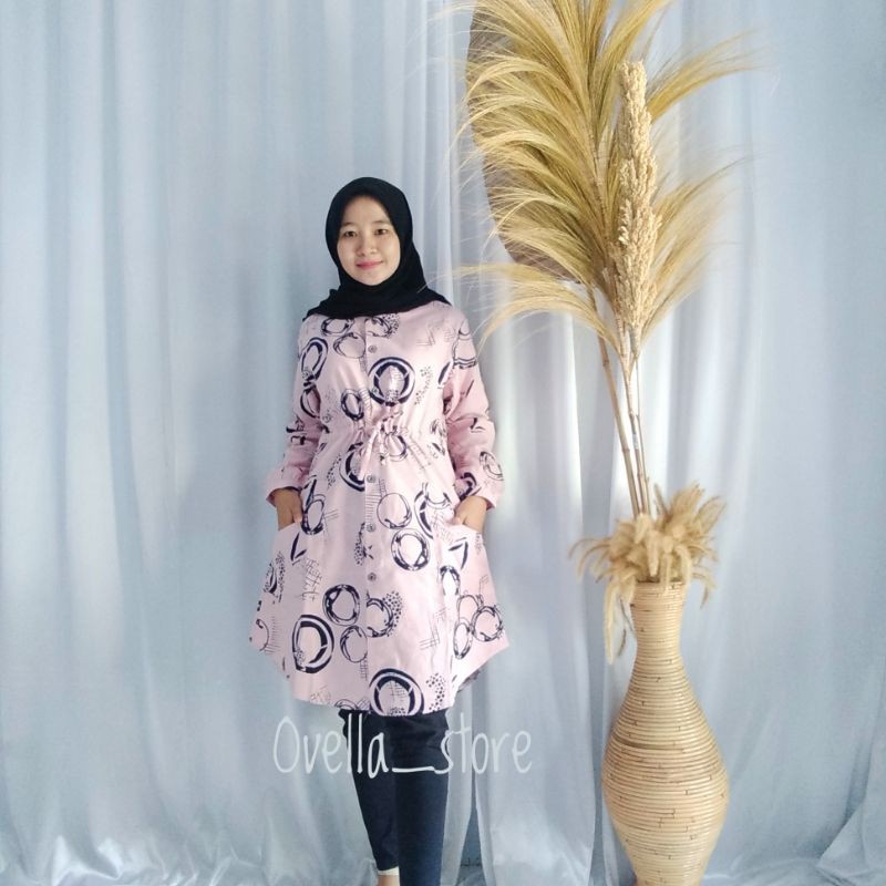 (SERI C) BARU! TUNIK KATUN LINEN/RAMI