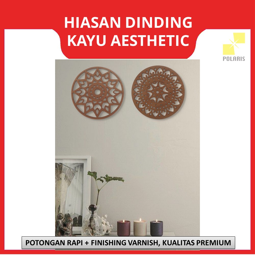 HIASAN DINDING KAYU MANDALA MODERN PATTERN MINIMALIS - PAJANGAN RUMAH HOME DECOR AESTHETIC - DEKORASI RUANGAN UNIK - WALLDECOR CAFE/RESTO/HOTEL