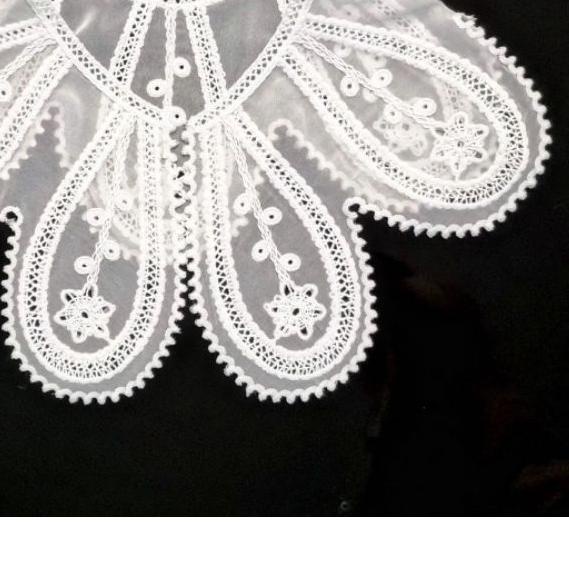 ♙ renda kerah lebar ←