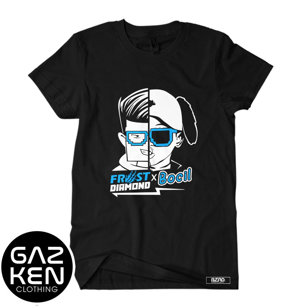 Kaos Frost Diamond X Bocil Frosteam Baju Distro Unisex Pria Wanita Dewasa Remaja