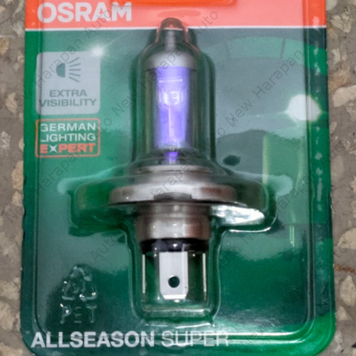 Bohlam OSRAM HS1 H4 12V 35/35W Vixion New Advance All Season Super Bolam lampu Besar Utama Headlamp