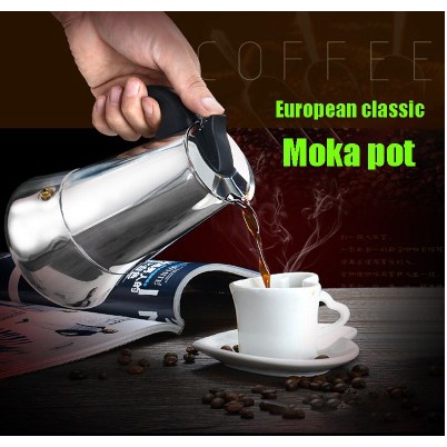 Espresso Coffee Machine Maker Mesin Teko Kopi 6 Cup Moka Pot 300ML Accecories kopi