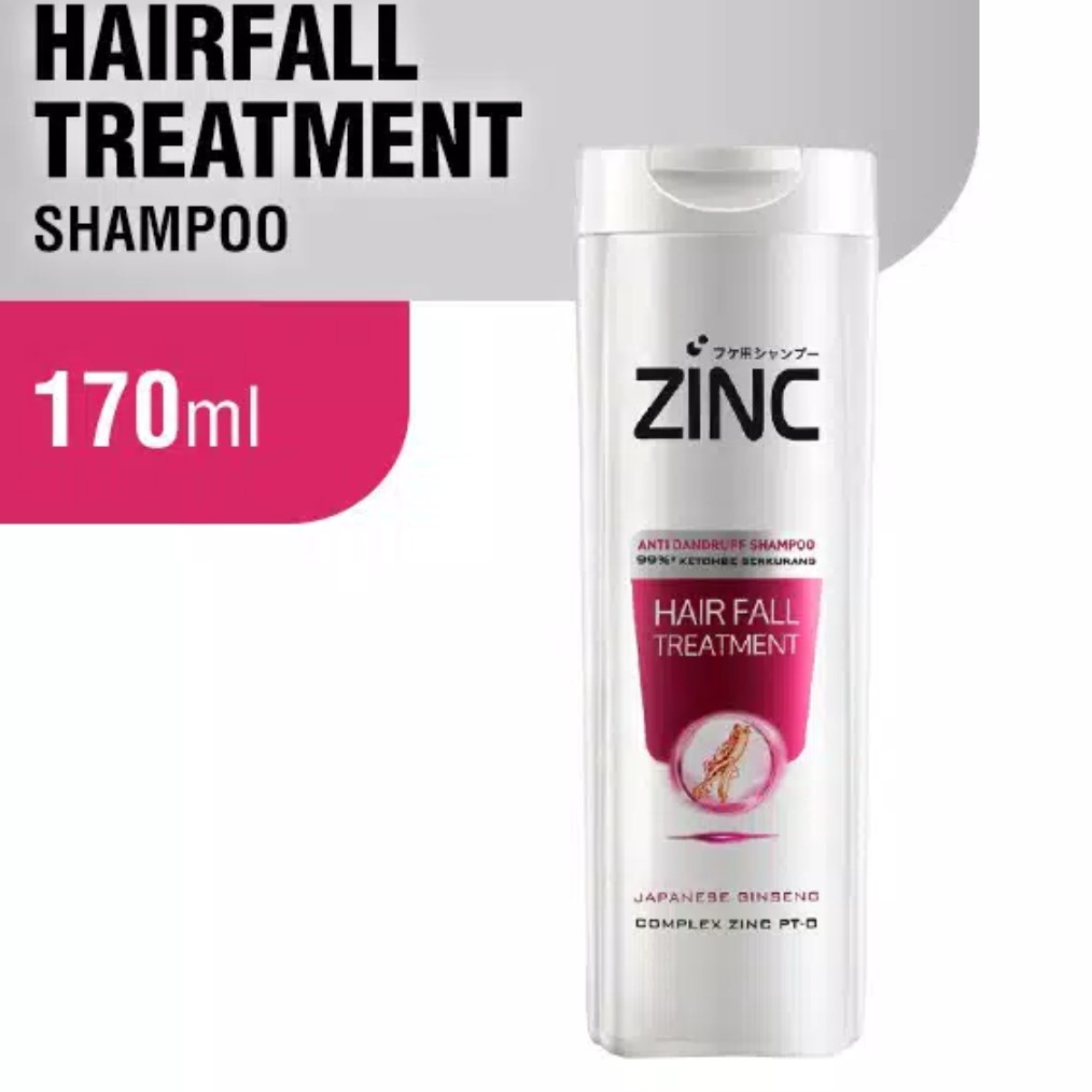 ZINC shampo 170ml BOTOL soft fresh ginseng cool pembersih rambut (no.198)