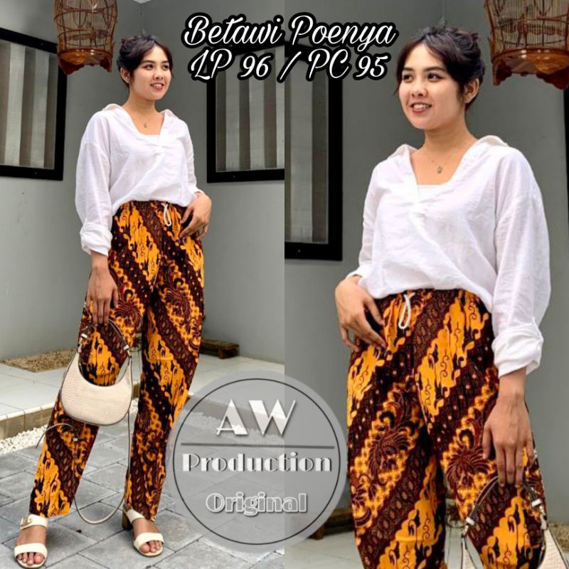 Celana Panjang Dewasa Pangsi Betawi Pria / Wanita Standar L fit XL