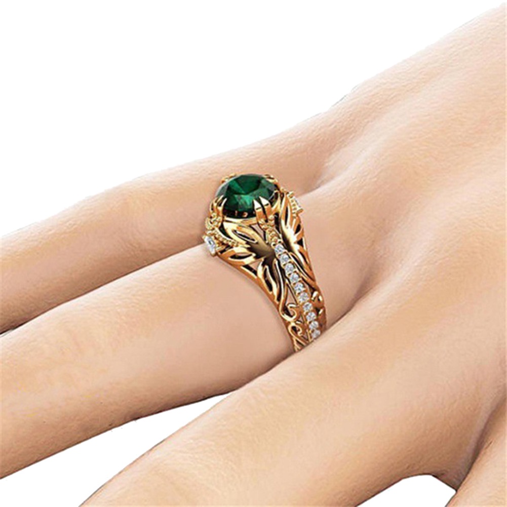 Hu Hu Hu Hu Hu Alat Bantu Pasang Kacamata♡ Cincin Antik Lapis Emas Dengan Batu Emerald Oval Untuk Wanitahadiah Valentine