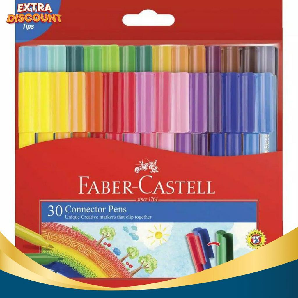 

TERBATAS Connector Pen 3 Warna Faber Castell Spidol Warna