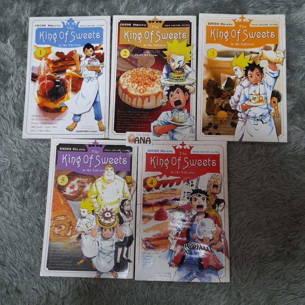 Komik SET The King of Sweets 1-5 Tamat (Asazuma Chieko)