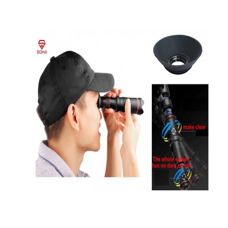 SOHA LNZ-002 Lensa HP 36X Optical Zoom 4K HD Telescope Camera Lens Telephoto Monocular Mobil