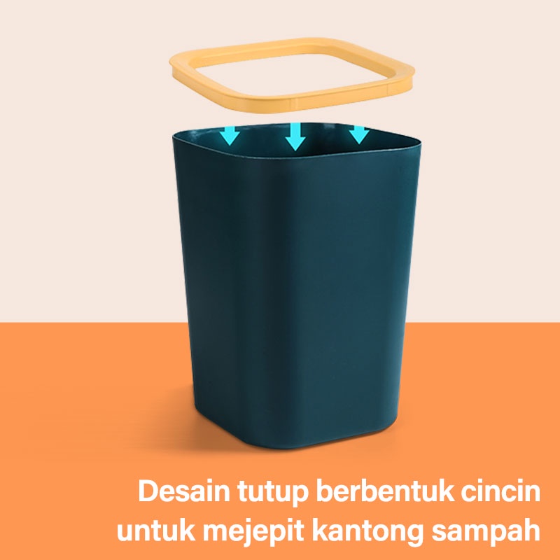 Letyeah &amp; Kaizenliving Tempat sampah besar kuat dan tahan lama / tong sampah gaya nordic minimalis / trash bin