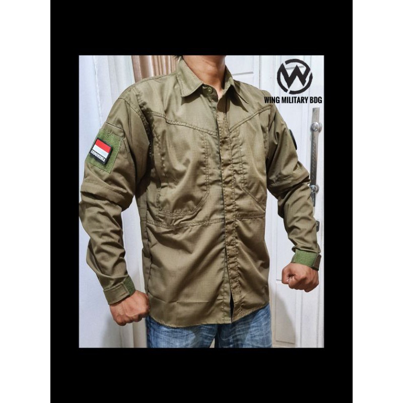 Kemeja Tactical Lapangan Multifungsi W-076 Wing Military BDG