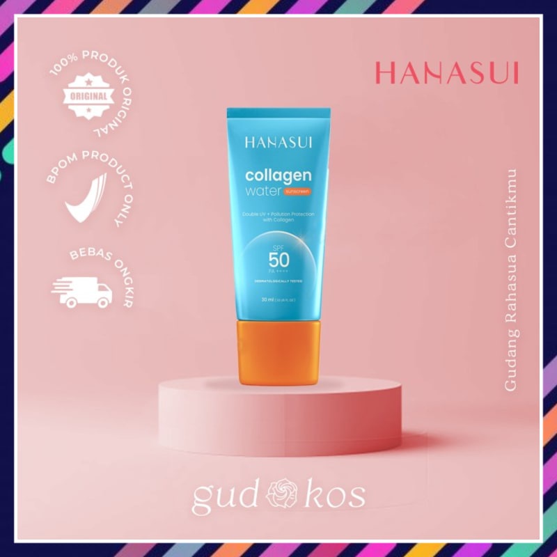 Sanblok Wajah SPF 50 HANASUI Pemutih Wajah Sunblok Sanblock Anti Air Untuk Berenang Sun Screen HANAS