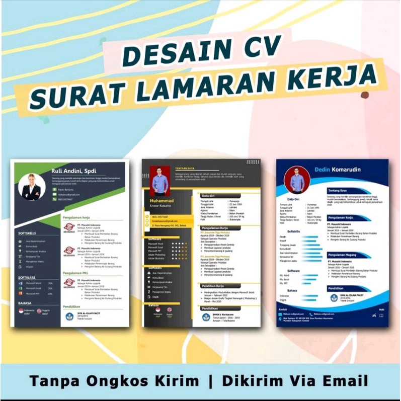 

Desain CV Bonus Surat Lamaran