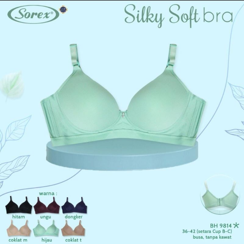 Sorex Bra Silky Soft tanpa kawat 9814