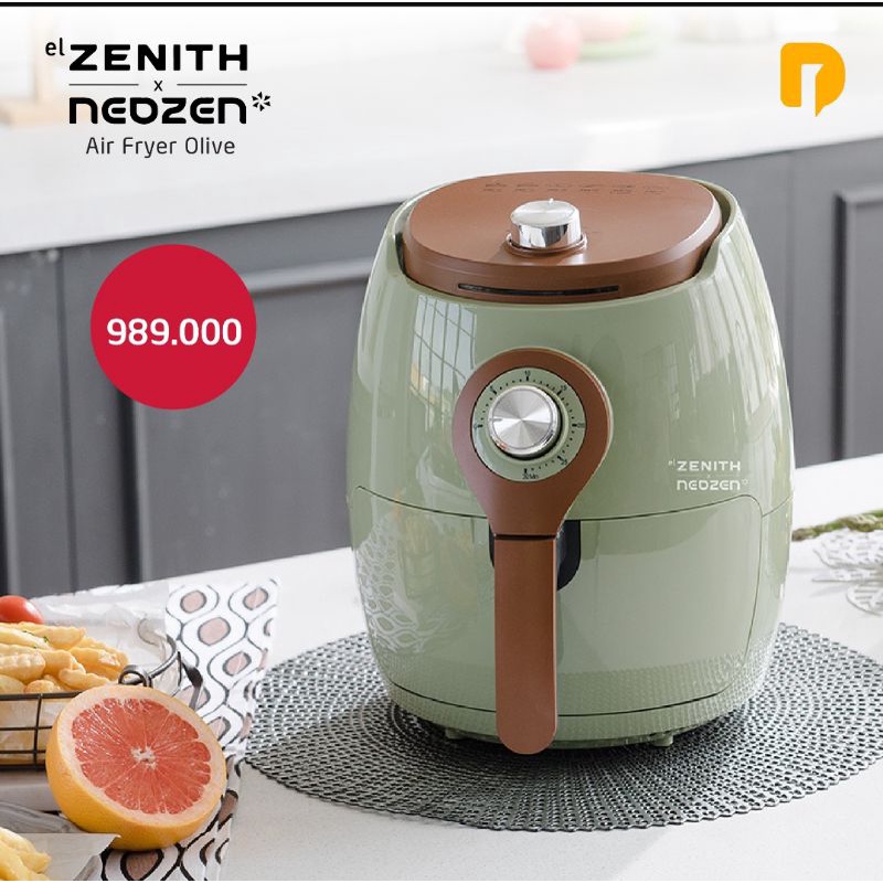 Alat Masak Tanpa Minyak Neozen Elzenith Air Fryer Olive
