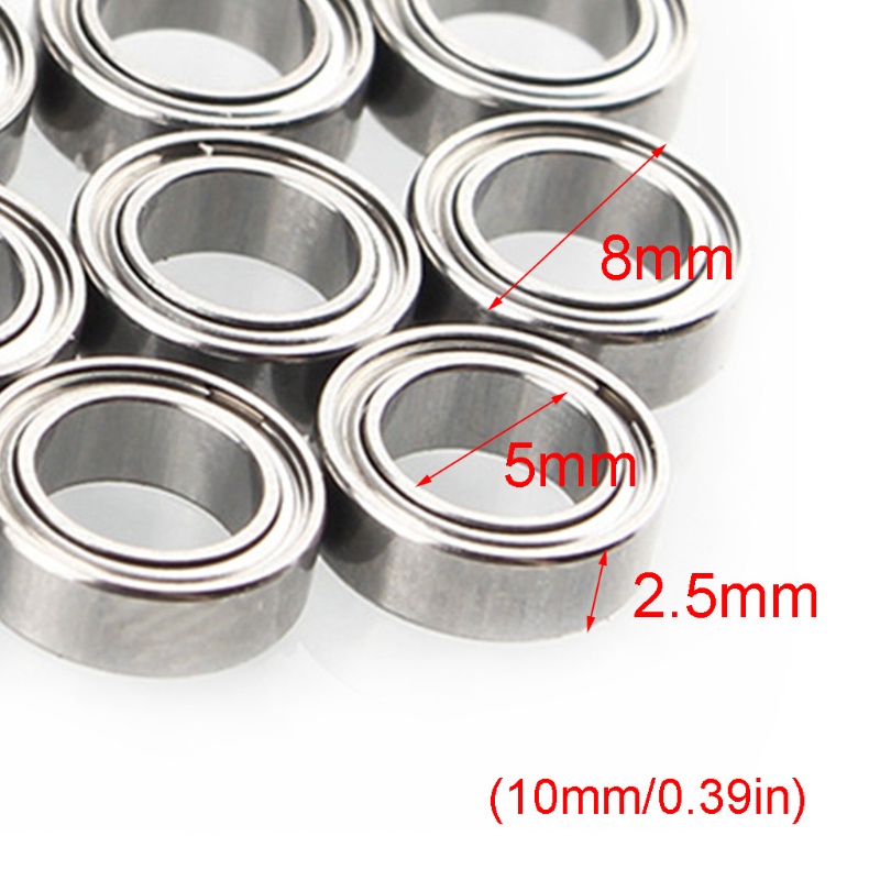 Cre 10pcs Bearing Miniatur MR85 Series Bahan Metal Untuk MR85Z MR85ZZ MR85RS 675 L-850ZZ