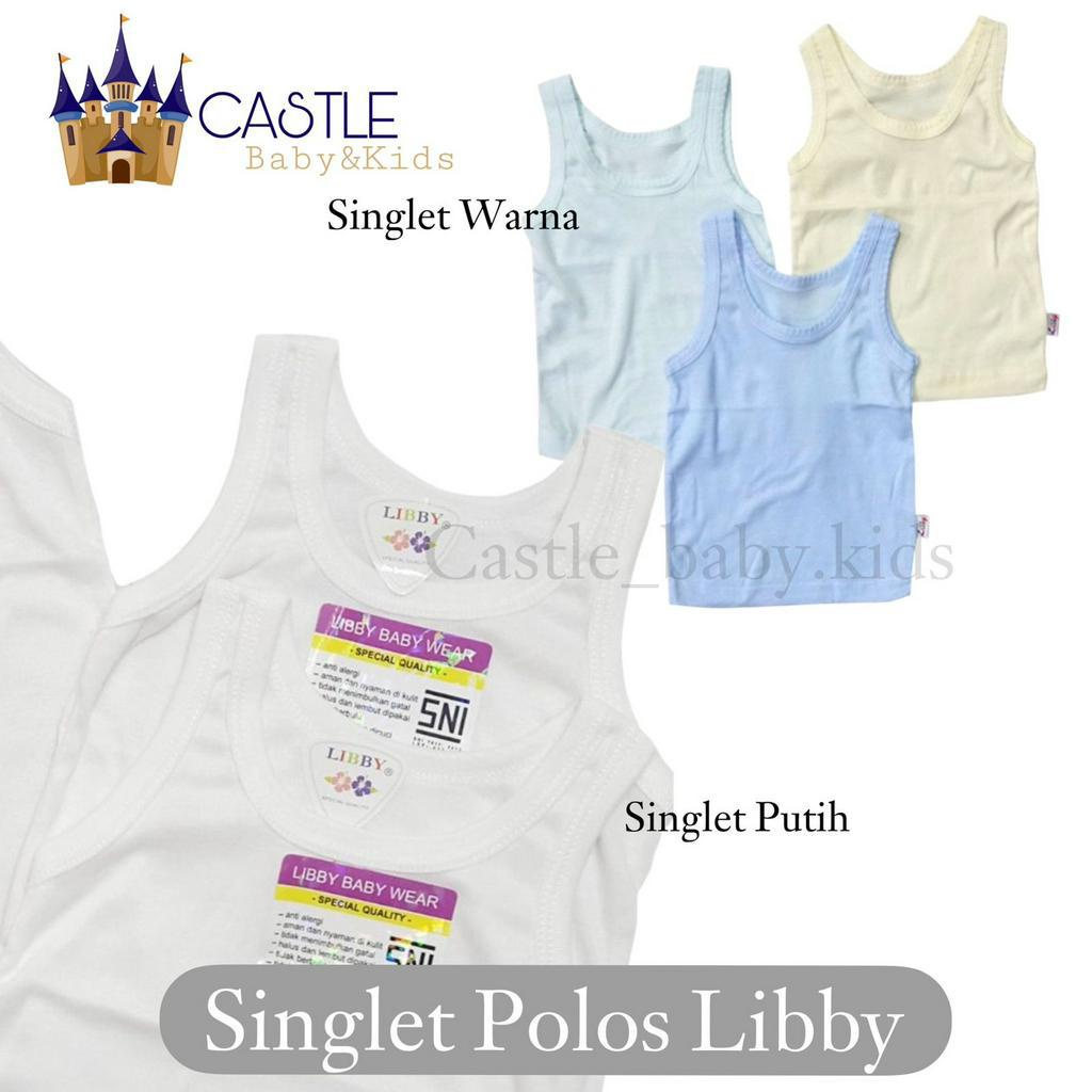 3pc Libby Baby Kaos Dalam / Singlet Dalaman Bayi &amp; Anak