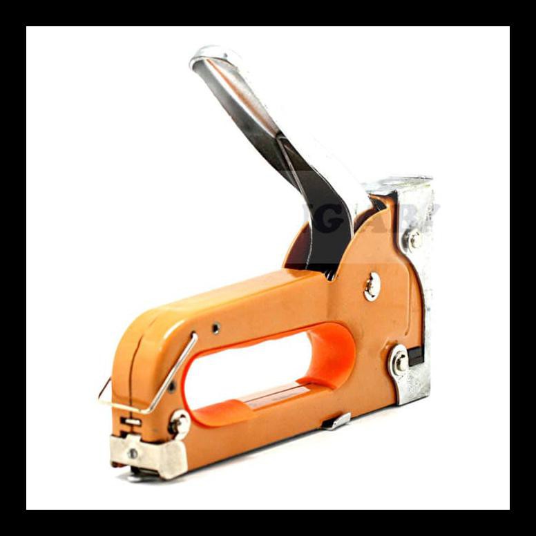 

STOK BARU KENMASTER STAPLER GUN TANGAN MULTIFUNGSI 4 - 8 MM ORANYE HEAVY DUTY PAKET ALAT TULIS