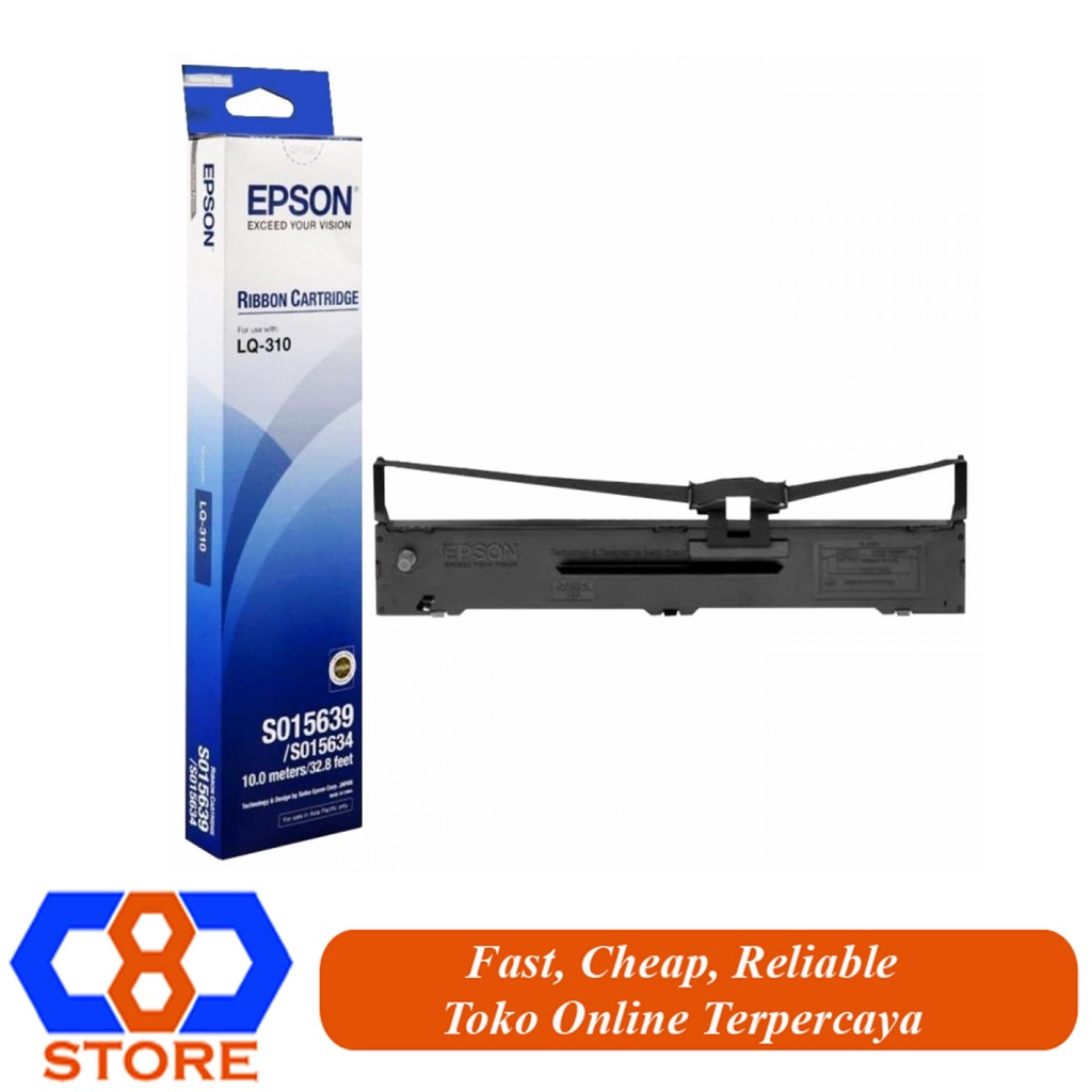 RIBBON CATRIDGE PITA RIBBON EPSON LQ310 LQ-310 RESMI ORIGINAL