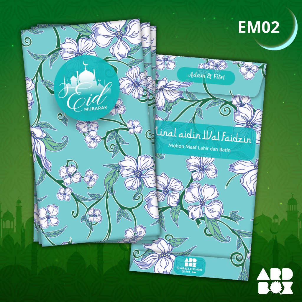 

Custom Amplop Lebaran THR Angpao Idul Fitri Angpau Hari Raya EM02