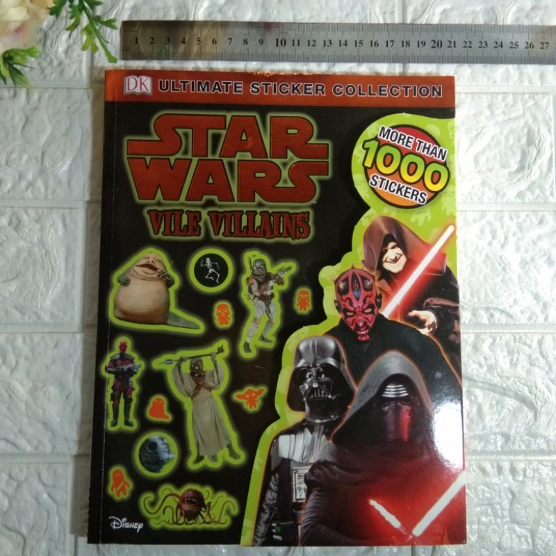 Buku stiker anak preloved second bekas DK Ultimate Sticker Collection STAR WARS VILE VILLAINS