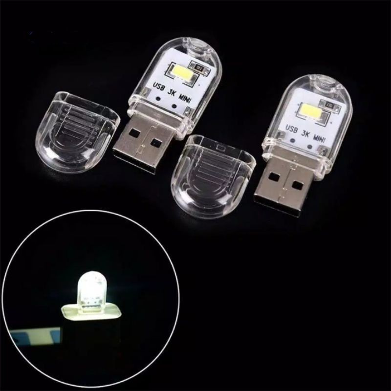 Mini led usb 2 mata led lampu tidur lampu darurat lampu camping