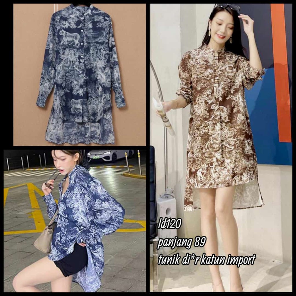 KEMEJA TUNIK DIOR KATUN IMPORT~