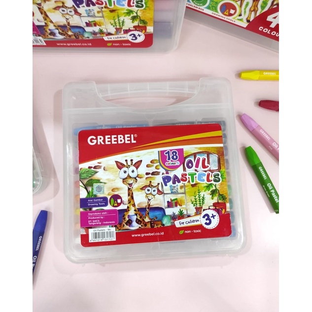 

GREEBEL OIL PASTEL | CRAYON PP-18C 18 WARNA