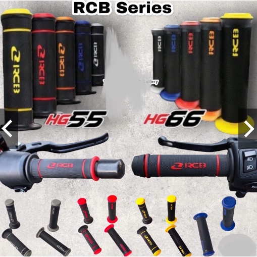 handgrip rcb original grip empuk anti slip sepasang grip berkualitas rcb hg55 dan hg 66 universal semua motor