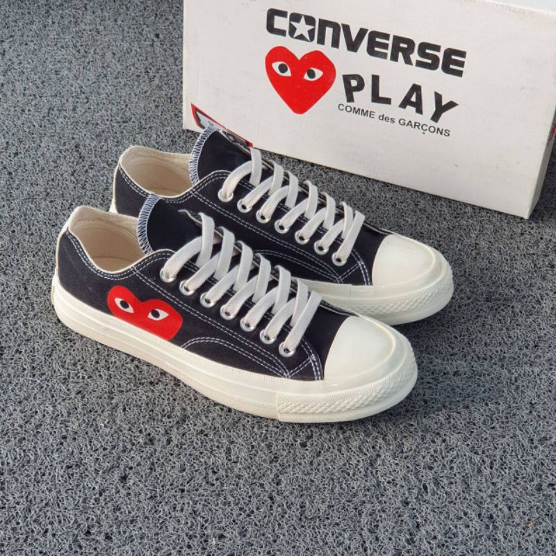 Sepatu Converse 70s Play Cdg Black White Made In Vietnam