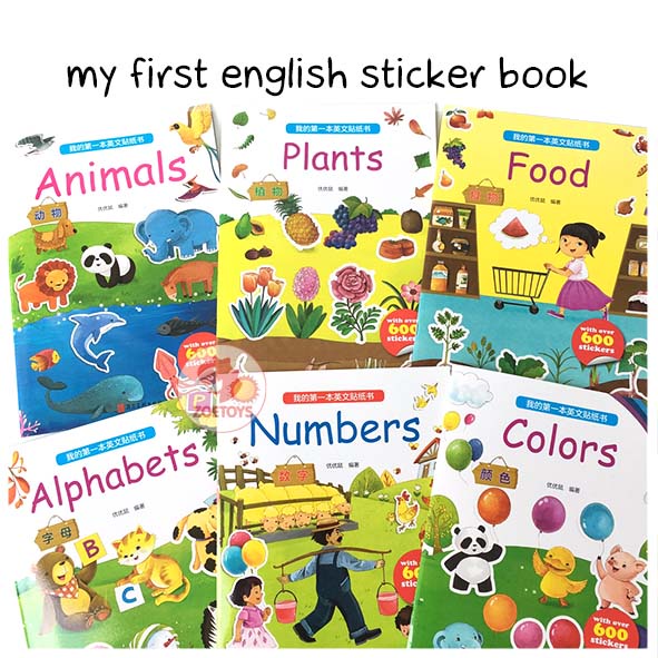 Zoetoys My First English Sticker Book | Aktivitas Menempel Stiker Anak | Mainan Edukasi Anak