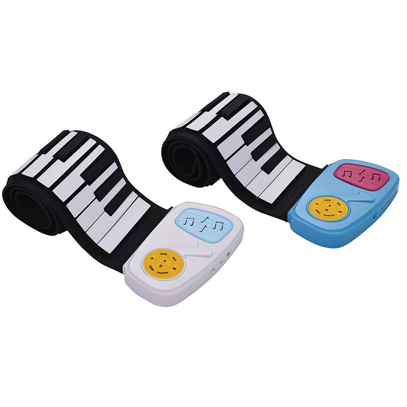 Piano Flexible Sillicone Portable Keys Hand Roll Up Waterproof Yang Bisa Di Gulung Dan Mudah Di Bawa