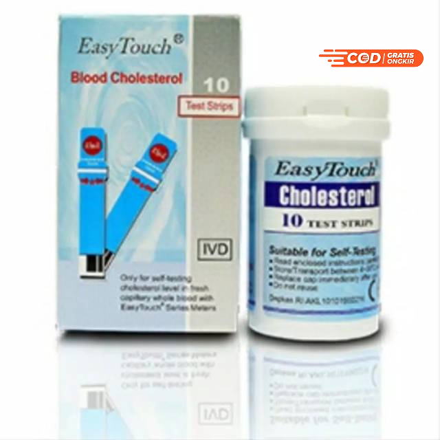 Easy Touch Test Strip Gula Darah Cholesterol/Kolesterol Asam Urat Alat Tes Strip Easy Touch Refil Test Strip EasyTouch