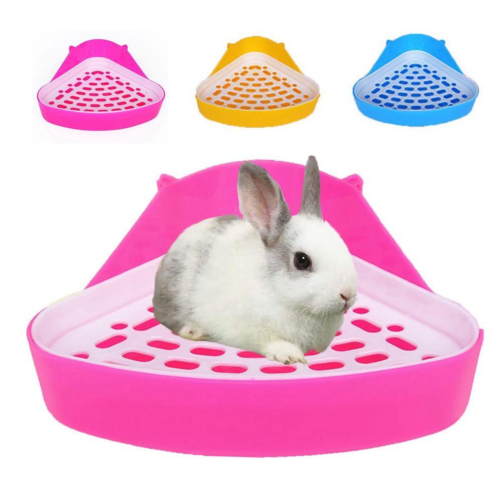 [Elegan] Pipis Toilet Guinea Pig Puppy Indoor Outdoor Sudut Wadah Toilet Potty Training Tray Produk Hewan Peliharaan Pee Pot Litter Tray