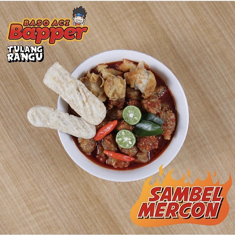 BAKSO ACI BAPER TULANG RANGU ORIGINAL SAMBEL MERCON CILOKBA CILOK BAPPER SAMBEL IRENG DAUN JERUK