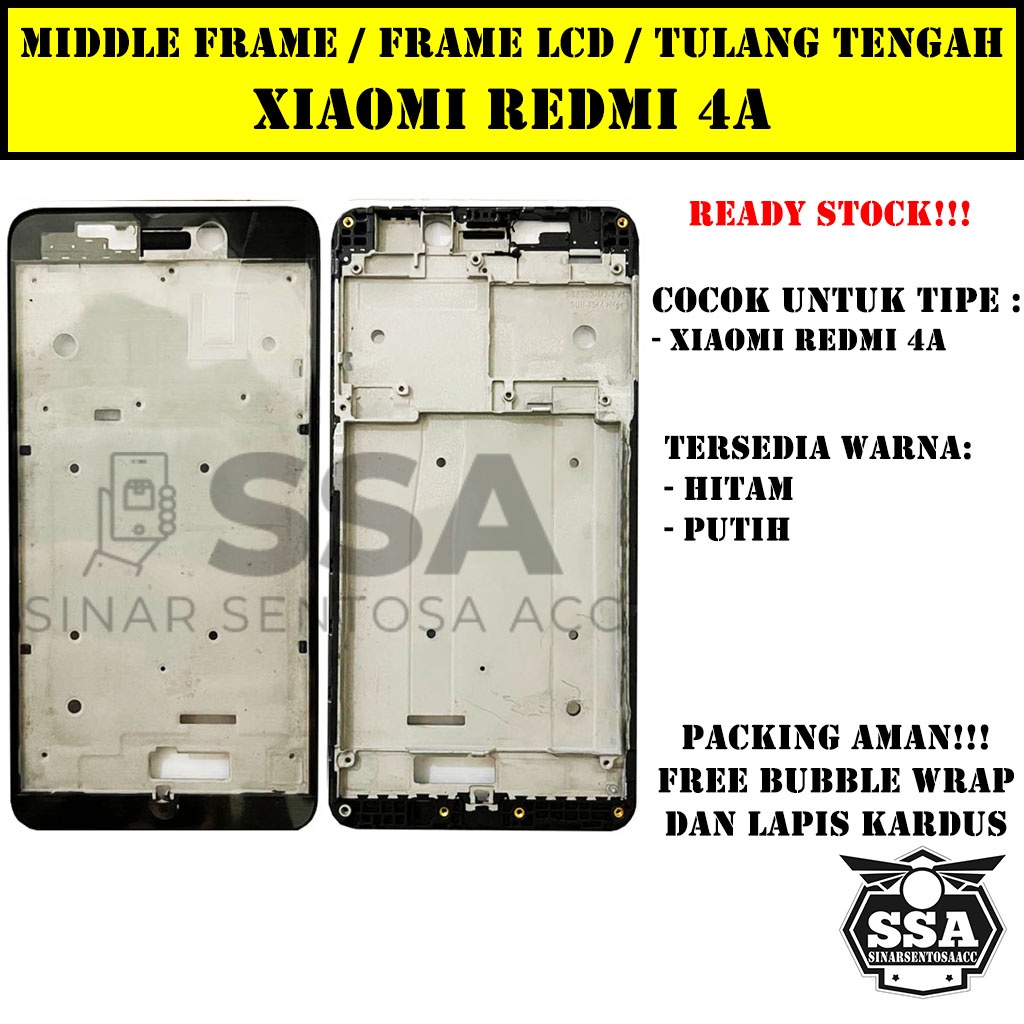 Tulang Tengah Middle Frame LCD Xiaomi Redmi 4a Original 100% Tulang Casing Bezel Bezzel Bazel Handphone HP Ori Original Awet Murah 4A 4 a