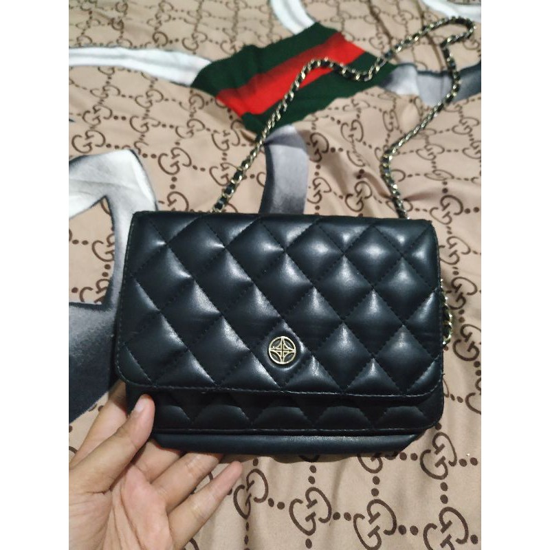 PL Tas Sling Rantai Mini Kulit Asli Uncle Evann