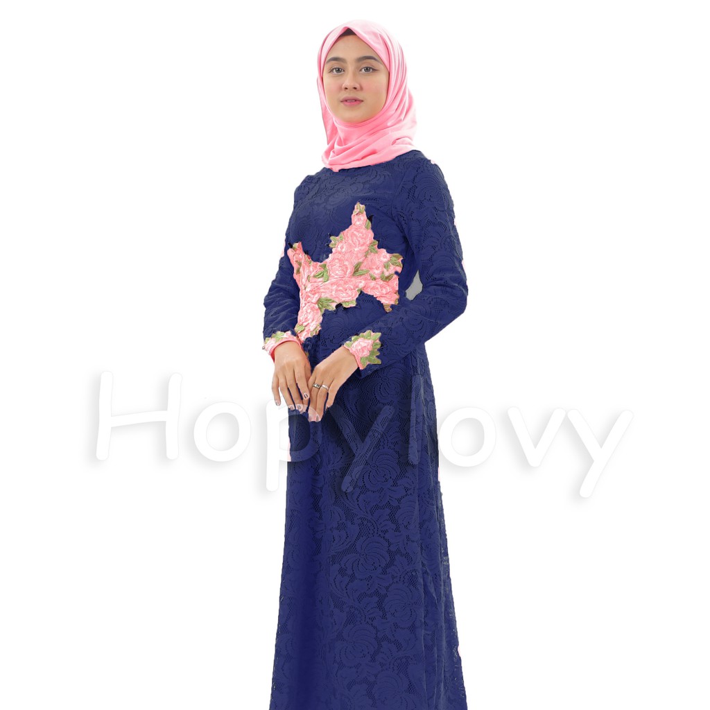 HOPYLOVY - Gamis / Maxi Dress Brukat ROSALINDA HIJAB