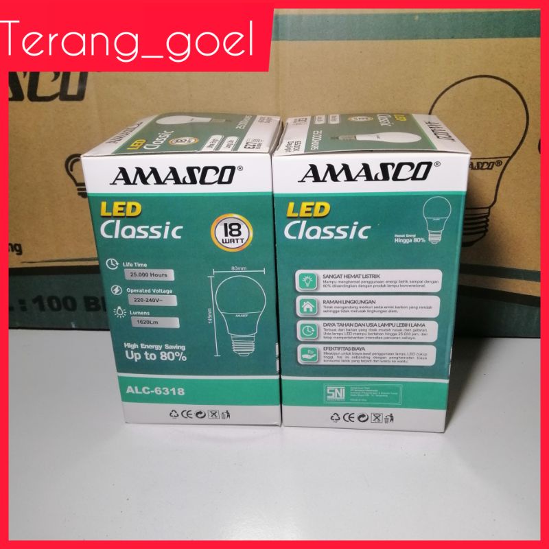 Lampu Led Classic 18 Watt Amasco