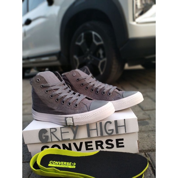 SEPATU CONVERSE_ALLSTAR ALL STAR FULL HITAM PUTIH POLOS BLACK TINGGI