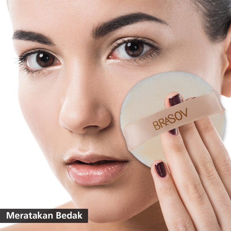 Brasov Spons Bedak Bulat Pita Ukuran Besar