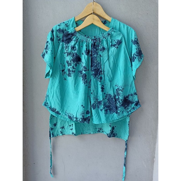 Setelan Pendek Jumbo XXL Ld 120 Rayon Tie Dye