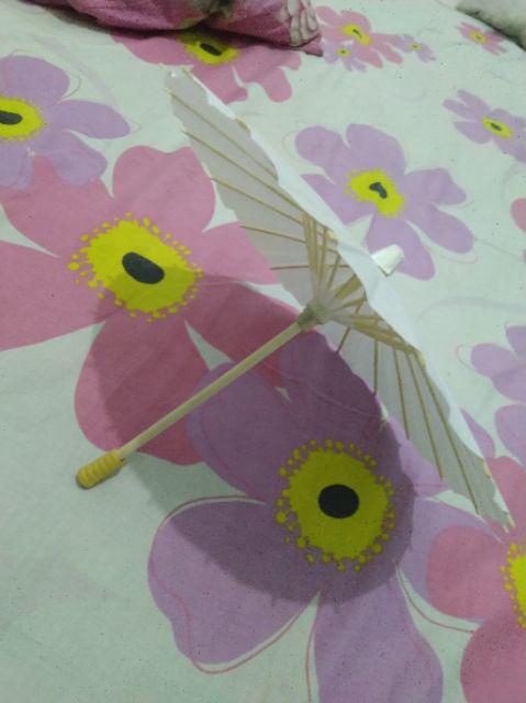 Payung Kertas Putih Polos