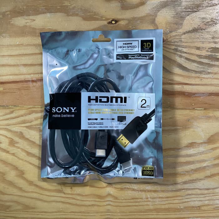 Kabel HDMI SONY 2M Male To Male Gold Plate 2 Meter HDTV 1.4V Highspeed