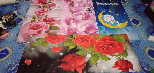 Stiker Kulkas 2pintu Bunga Mawar Merah