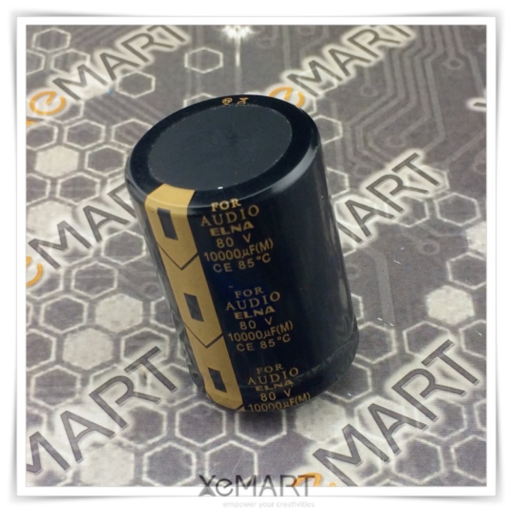 Aluminum Electrolytic Capacitor Elco 10000uF 80V LAO Series for Audio Elko Kapasitor ELNA Original