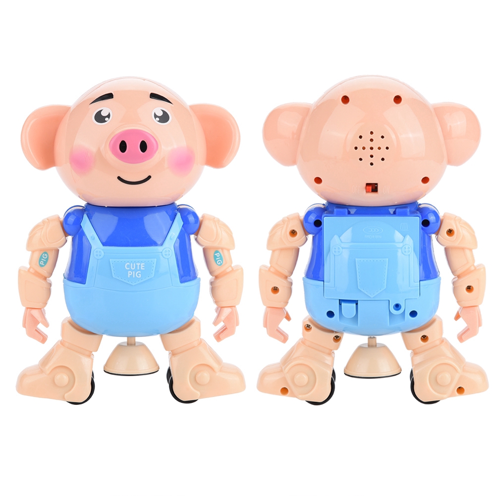 Adorable Berputar Kartun Babi Lucu Menari Elektronik Bergerak