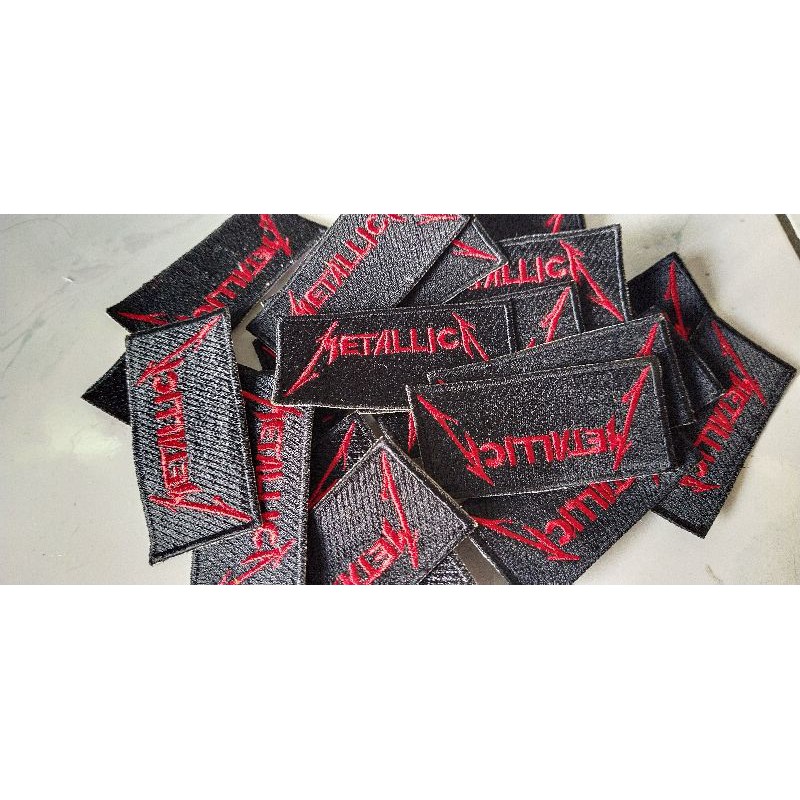 emblem patch bordir metallica