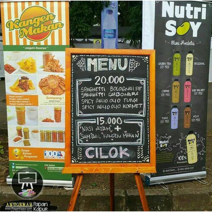 

Papan Tulis Kapur Standing Menu Board Cafe